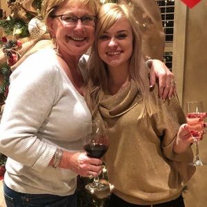 💫 Michael Kors Gold Glitter Dolan Sweater Top